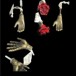 Hobby Lobby Gold and Red Decorative Knobs